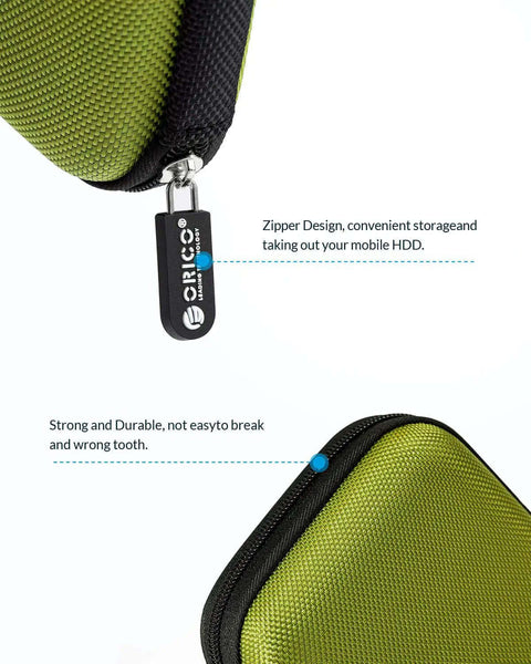 Keep Your Gear Tight With This Tough 2.5 Inch Hard Drive Case Designed For External SSD Storage And Portable Electronic Organizer Featuring waterproof and durable zipper.