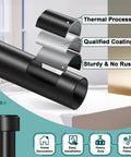 Heavy Duty Adjustable Curtain Rod For Windows 72 To 144 Inch 1 Inch Diameter Black showcasing sturdy steel layers