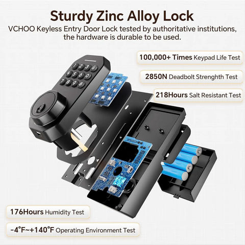 Top Shelf Wifi Keyless Entry Door Lock With Matte Black Knob Set And Smart Keypad App Control Plus One Hundred Security Codes For No Sweat Installation And Rock Solid Daily Privacy