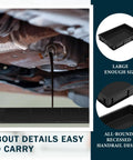 Oil Drain Pan Drip Tray 24 By 15.5 Inch Leak Proof Plastic Catch Pan under vehicle collecting oil spill