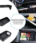 Toyota RAV4 Center Console Organizer Upgrade, Armrest Storage Tray And Dash Tray 3 Pieces for 2019-2025 RAV4 models