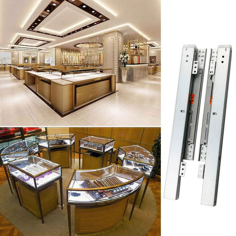 Beefed Up Heavy Duty Drawer Slides With Hydraulic Dampening Full Extension Soft Close 40Kg Load Capacity for Cabinet Use