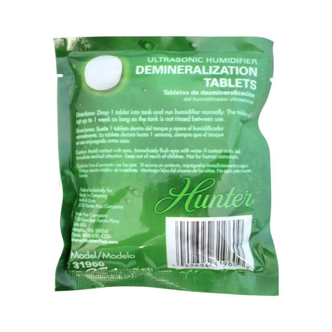 Package of Demineralization Tablets for Ultrasonic Humidifiers, 12 Pack, 3 Month Supply, Helps Extend Humidifier Life