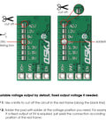 Close-up view of 20 Pack DC Buck Regulator Modules Input 4.5 to 24V Fixed 5V or Adjustable 0.8 to 17V Up to 3A Mini Voltage Reducer