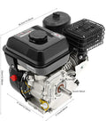 Powerful 7.5HP 212CC Gas Engine With Electric Start 4 Stroke Mud Motor Delivers Smooth 3600 RPM For Heavy Duty Equipment