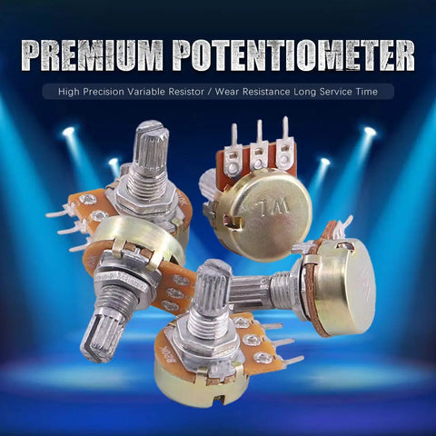 Dope Potentiometer Assortment Kit With 1K To 500K Ohms Includes Multiturn Trimmers And Single Linear High Precision Pots