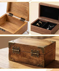 Wooden jewelry box with Fifteen Pcs Jewelry Box Hinges Set With Sixty Screws Antique Bronze Small Hinges for crafting repair