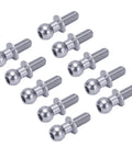 Metal Ball Screws Set For RC Car Link Rod Shock Absorbers End Fasteners Replacement Spherical Bolts Durable Metal Rust Resistant Precision Fit