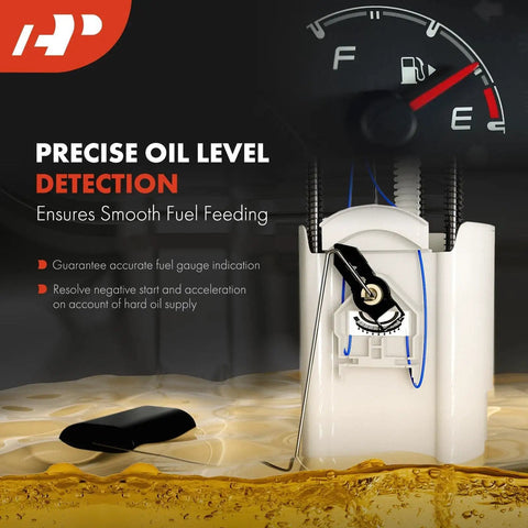 Electric Fuel Pump Module Assembly For Audi Q3 And Volkswagen Tiguan 2.0L Engine Direct Swap With Six Pin Plus Two Pin Connector showing precise oil level detection.