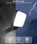 2 Pack 150W LED Parking Lot Light With Dusk To Dawn 21000 Lumens IP66 Waterproof Outdoor Flood Light for all-weather use