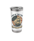 Patriotic Stainless Steel Insulated Tumbler With Retro US Flag Sailboat Design Keeps Drinks Cold Or Hot Red White Blue Independence Day