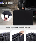 Easy to carry Heavy Duty 6 Foot Folding Table Portable Plastic Fold In Half for Indoor Outdoor Use with Carrying Handle