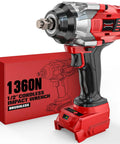 Half Inch Cordless Impact Wrench Bare Tool Compatible With Milwaukee 18V Batteries High Torque 950 Ft Lbs Electric Impact Gun