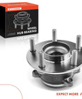 Rear Wheel Bearing And Hub Assembly With Five Lug For Mazda 3 2014 To 2018 And Mazda 3 Sport 2014 To 2018 Heavy Duty Wheel Hub Replacement With High Load Capacity For Daily Driver front view.
