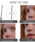 How to use Piercing Ball Grabber Tool Kit For Ear Nose Lip And Body Jewelry Changes Stainless Steel 16G 18G tutorial.