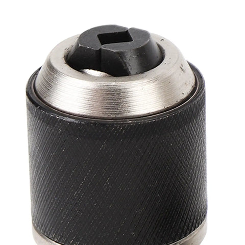Close-up of adapter from 3 Piece Reamer And Screw Extractor Kit With Adapter For 3/8 Inch Drive Tools Includes 1/4 To 1/2 Inch Socket Range