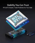 Sleek Aluminum M.2 NVMe SSD Enclosure With Smart Cooling Fan And Hassle Free Tool Free Build Delivers Blazing 10Gbps USB C Speed For 2280 2260 2242 Drives Keeping Your Rig Cool And Quiet Under Load showcasing RTL9210 chipset.