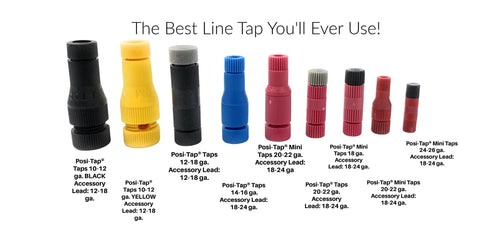 Line Taps For 14-16 Gauge Wires, Pack Of 15, Tool Free Hand Install, No Crimping Needed, Maintains Wire Integrity, Reusable Or Permanent