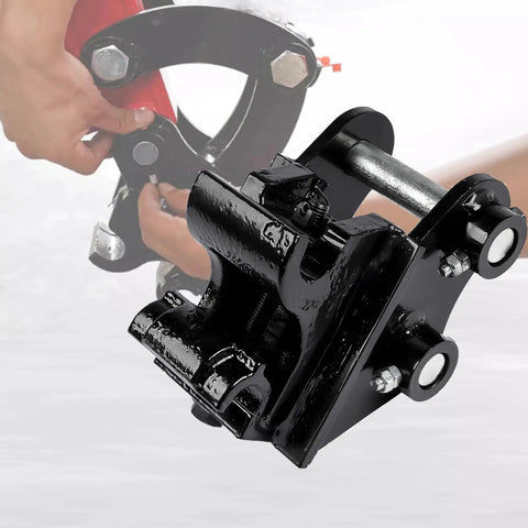 Quick Hitch Excavator Attachment For 0.8-3 Ton Machines, 90mm Span And 25mm Pin Hole, close-up view