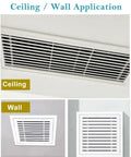 Tough As Nails Louvered Access Panel With Fresh Air Vents and Easy Push Button Switch Removable Critter Shield For No Fuss 28X34 Inch Drywall Ceiling Door Install in ceiling and wall application.