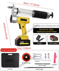 24V Battery Powered Grease Machine Kit With 18 Inch Hose And Hard Pipe 12000 PSI High Pressure Electric Grease Gun Pro Grade