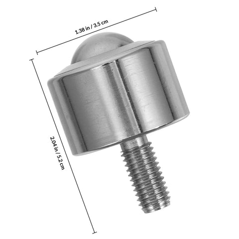 High Precision Steel Ball Transfer Bearing Caster with M12 Threaded Bolt One Inch Roller Heavy Duty Load Up To 100kg for Industrial Use