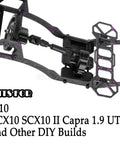 Carbon Fiber LCG Chassis Kit For 1x10 RC Crawler SCX10 SCX10 II Capra 1.9 UTB And Other DIY Builds With Beefed Up Front Mounted Transmission And Lightweight Strength Upgrade