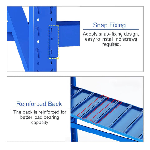 Badass 4 Tier Storage Shelves Sturdy Heavy Duty Steel Rack Adjustable Floor Mount Unit For Garage Tool Stash Pantry Organization Warehouse Gear And Workshop