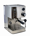 Top Tier Dual Boiler Espresso Maker With Smart Thermoblock And Precise PID Temp Control featuring a metal body and heavy-duty portafilter.