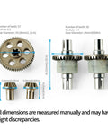 One Eighteen Scale RC Car Spare Parts Metal Spur Gear Drive Pinions And Diff Complete For HBX 18859A 18868 18859 18858