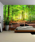 Forest Wall Murals Nine Piece Landscape Tree Wallpaper Set For Bedroom Living Room And Kids Room Decor 195 By 120 Inches Large Nature Vibe