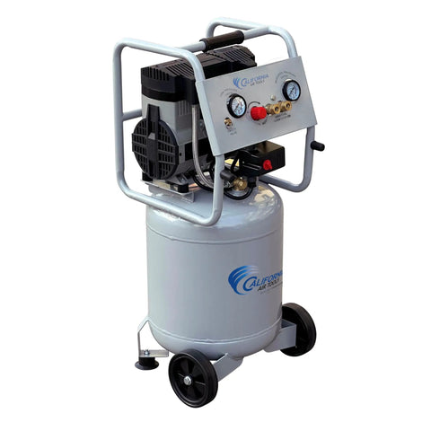 Heavy Hitter 2.0 HP Oil Free Air Compressor With 10 Gallon Steel Tank And Rolling Wheels offers a portable design with pressure gauges.