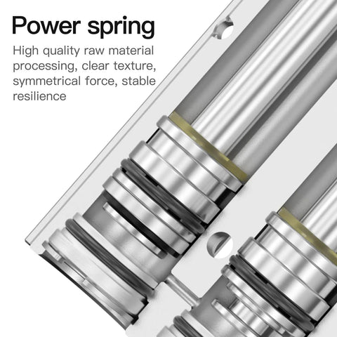 Close-up of dual axis pneumatic cylinder components showcasing high-quality material and design details for industrial automation.