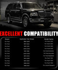 Image of a Lincoln Navigator with excellent compatibility for Upgraded Passenger Side Exhaust Manifold Clamp Repair Kit For 1997 Through 2016 Ford F150 F250 E150 E350 Truck And Lincoln Navigator Bail On Snapped Studs With Premium Iron Hardware Quick Ratchet Fix No Sweat Seal.