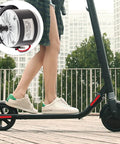 Upgrade My1016 Electric Scooter Motor With Belt Pulley 24V 250W Brushed DC Motor Aluminum Housing shown on e-scooter.