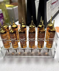 Clear Acrylic Test Tube Holder Rack With 16mm Wells 12 Unit Lab Organizer holding vials, compact desktop size