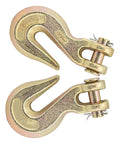 Two Pack Three Eighths Inch Chain Hooks Grade 70 Heavy Duty Clevis Grab Hooks For Trucking Towing And Industrial Chains 26,000 Pound
