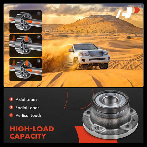 Rear Wheel Bearing And Hub Assembly For Ram ProMaster City 2015 2016 2017 2018 2019 2020 2021 2022 Heavy Duty Drop In Ready Replacement With High Load Capacity And Smooth Operation
