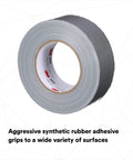 Multi-Use Silver Duct Tape 1.88 in x 60 yd x 7 mil, 1 Pack, shown as a roll with synthetic rubber adhesive