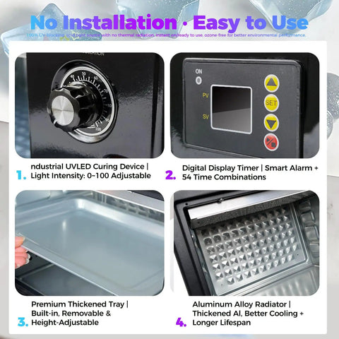 Heavy Duty Uv Resin Curing Box With Snappy Digital Timer And Dope Sixty Led Array For Straight Fast One To Three Second Cure And Reliable Daily Craft Setup Today