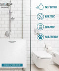 Clear Tub And Shower Anti Slip Coating Delivers Non Slip Traction For Slippery Bathtub Floors And Showers Gentle On Skin Safe Grip For Families Toddlers And Seniors 2 Oz displayed in bathroom with fast drying and non-toxic features