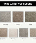 Color options for Premium 18x18 Inch Peel And Stick Carpet Tiles For Easy DIY Install With Soft Padded Feel And Seamless Look Made In The USA