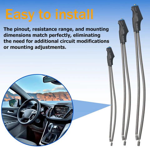3 Pack 5 To 10 Turn Variable Resistor Kit Dead Simple Swap Upgrade For Car And Home Audio Gear Compatible With Metra Ibvr 5K Ohm showing installation in a car interior.