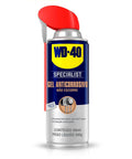 Gel Lubricant With Smart Straw Sprays Two Ways, 10 Oz, shown in a silver can with red straw. Suitable for chains and gears.