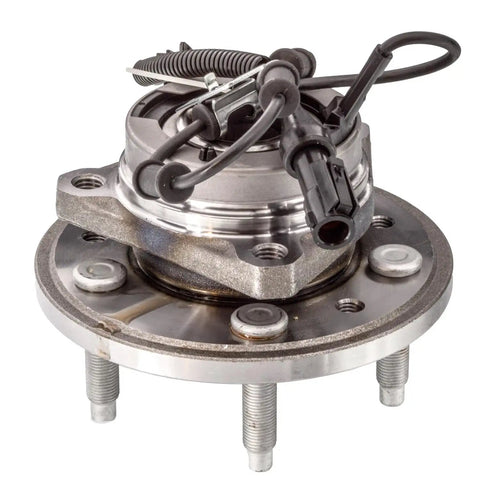 Front view of Front Hub Bearing Assembly For 2004 Through 2007 Mercury Monterey And Ford Freestar With 5 Lug ABS Sensor 26 Spline