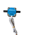 Three Eighth Inch Hall Effect Oil Flow Sensor Pro Grade High Density Food Grade Liquid Flow Meter With Hose Connection