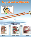 9KW 240V Tankless Water Heater Heating Element Replacement for EcoSmart Eco 18 24 27 36 with rubber ring and copper design