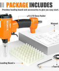 Lightweight Pneumatic Decorative Nailer For Upholstery And Leather Furniture With 11.7mm Head Air Powered Tack Gun package