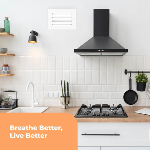 Aluminum Vent Cover 24 By 24 Inches Quiet Return Air Grille For Wall Or Ceiling in modern kitchen setting