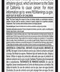Back label view of Tile And Grout Coating Pen White 0.25 Fl Oz Quick Coverage For Stubborn Grout Stains Between Glazed Ceramic And Porcelain Tile Lines No Sweat Precise Easy Touch Up with safety warnings and usage instructions.